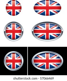 British Flag Buttons