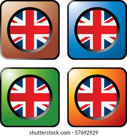 british flag colored web buttons