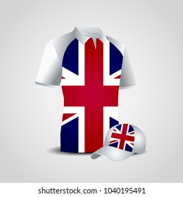 British flag design t shirt vector 