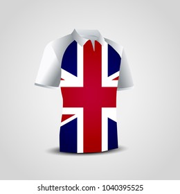 British flag design tshirt vector 