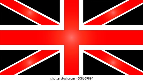 British flag, England, United Kingdom vector