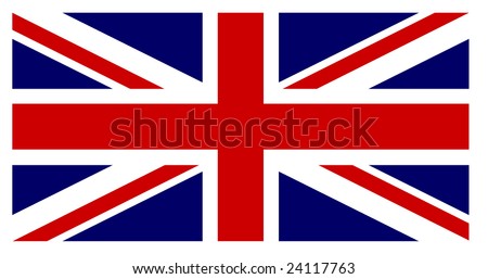 British flag with exact dimensions and colours