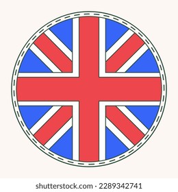 british flag forming a circle, world english language day