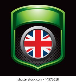 British flag green display