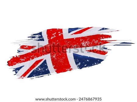 british flag with grunge effect, destruction effect, union jack
