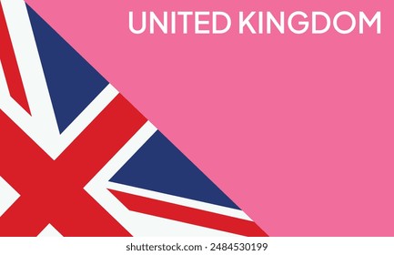 The British flag. Flag icon. Standard color. united Kingdom flag. Computer illustration. Digital illustration. Vector illustration.