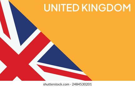 The British flag. Flag icon. Standard color. united Kingdom flag. Computer illustration. Digital illustration. Vector illustration.