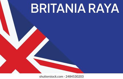 The British flag. Flag icon. Standard color. united Kingdom flag. Computer illustration. Digital illustration. Vector illustration.