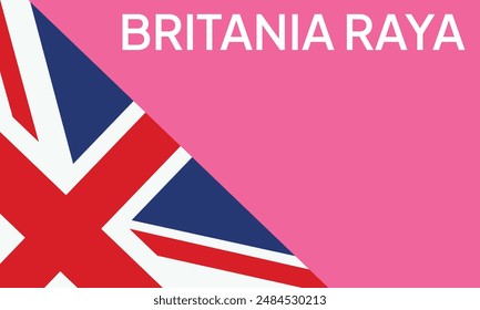The British flag. Flag icon. Standard color. united Kingdom flag. Computer illustration. Digital illustration. Vector illustration.