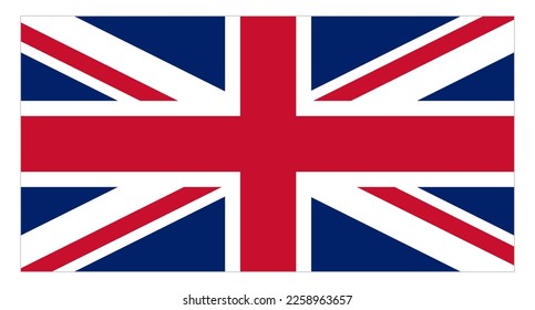 British flag icon. United Kingdom flag. Vector.