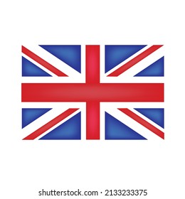 British flag illustration. Landscape design. vector