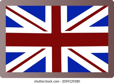 British Flag Logo. British Flag Icon. Coat Of Arms Of The British Flag.
