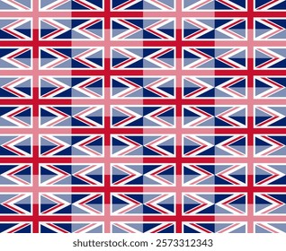 british flag pattern for decoration. vector illustration
