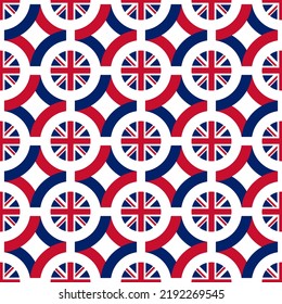 british flag pattern. vector illustration