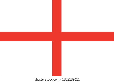 
The British Flag is a red cross on a white background. This cross became the emblem of England during the Middle Ages and the Crusades. This flag became the national flag of England.