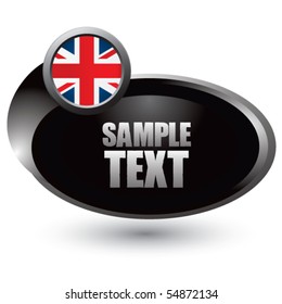 Silberrundbanner der britischen Flagge