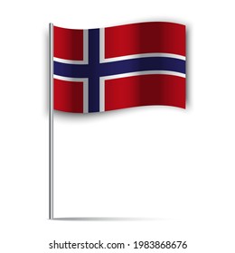 British flag, united kingdom flag vector. britain flag stick. Vector illustration. EPS 10.