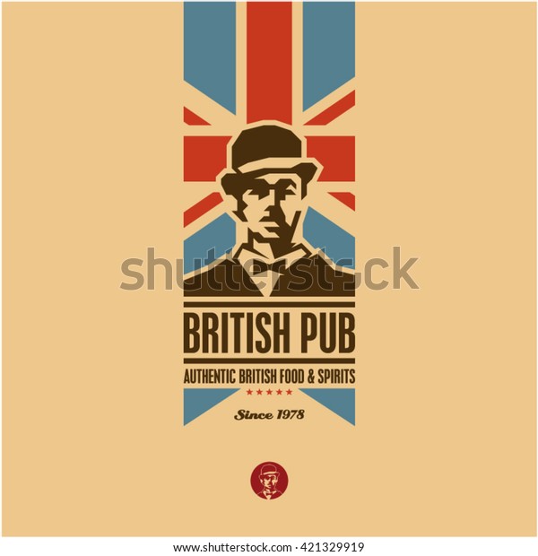 british food,\
british pub label, beer,\
gentleman