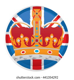 British graphic design, vector illustration