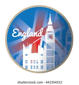 British graphic design, vector illustration