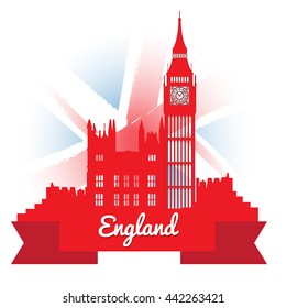 British graphic design, vector illustration