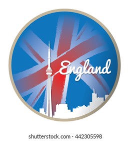British graphic design, vector illustration
