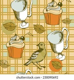 british hand drawn vector background