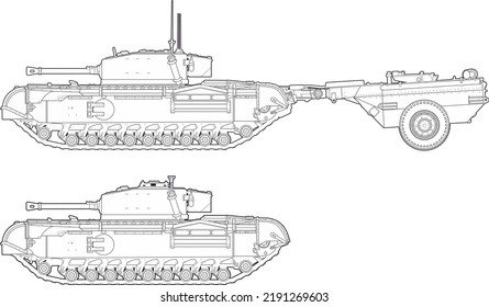 British Heavy Tank Of The Second World War Churchill Mk VII