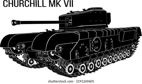 British Heavy Tank Of The Second World War Churchill Mk VII