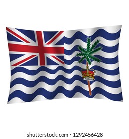 British Indian Ocean Territory Flag Background Stock Vector (Royalty ...