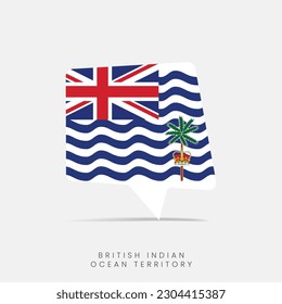 British Indian Ocean Territory flag bubble chat icon
