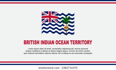 British Indian Ocean Territory Flag Abstract Background Design Template. Independence Day Banner Social Media Vector Illustration. Design
