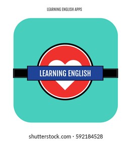 British learning English application, England UK.