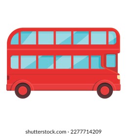 British london bus icon cartoon vector. Uk tour. English city