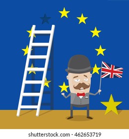 british man celebrating brexit