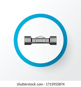 British Museum Icon Symbol. Premium Quality Isolated Column Element In Trendy Style.