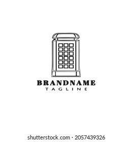 British police box or public call logo icon design template modern vector