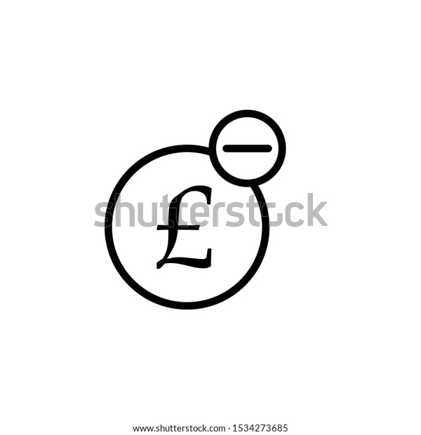 British Pound mini line, icon,\
background and graphic. The icon is black and white, linear flat,\
vector, pixel perfect, minimal, suitable for web and\
print.