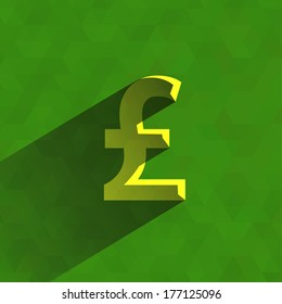 British Pound. Vector format