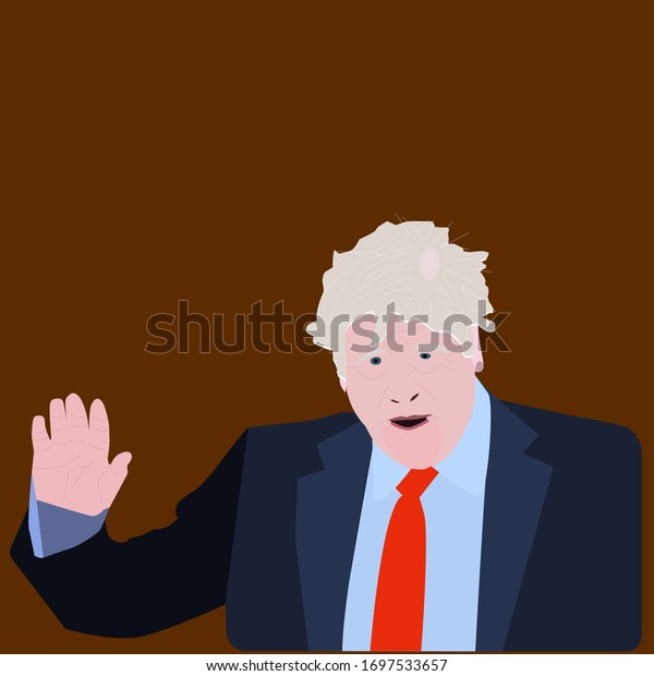 British Prime Minister Boris Johnson London Stock Vector Royalty Free 1697533657
