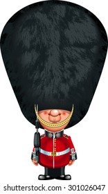 British Queens Guard With Bearskin Hat