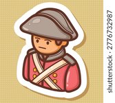 British Redcoat Soldier Vector Illustration