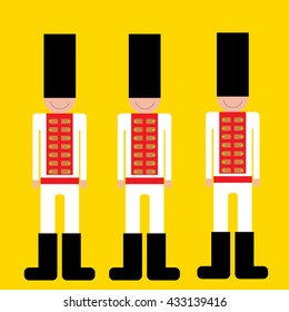 British Royal guards stand guard in suits and hats, British Royal guards stand guard in suits and hats, the British army, soldiers, British soldiers