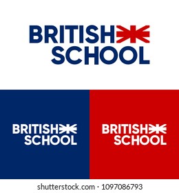 British School Foreign Language School Logo Design