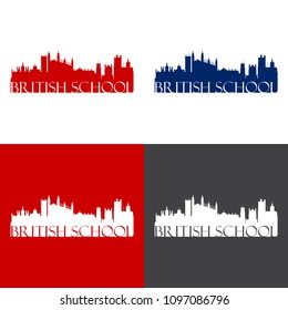 British School Foreign Language School Logo Design