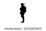 British soldier silhouette, high quality vector