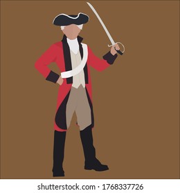 British Soldier, Vector  Illustration.