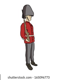 British Soldier vector sketch