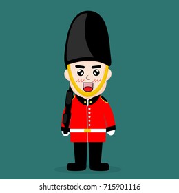 British troops cartoon vector design.
