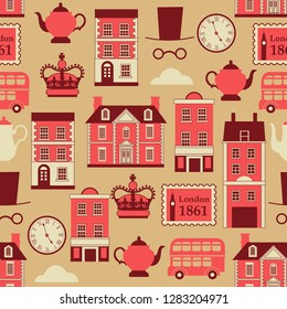 british vector retro pattern 